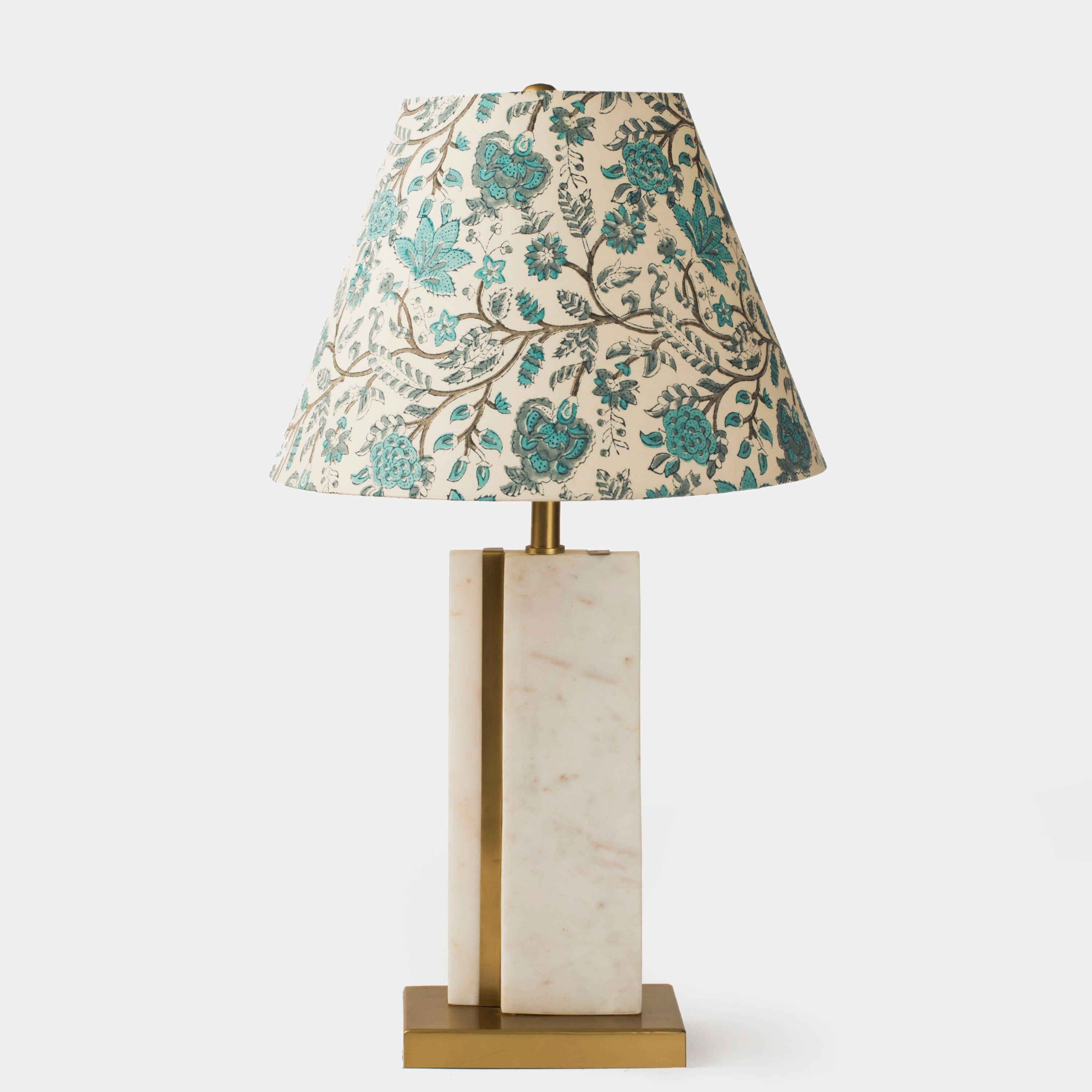 Sculpta Marble Lamp Stand White Marble Base