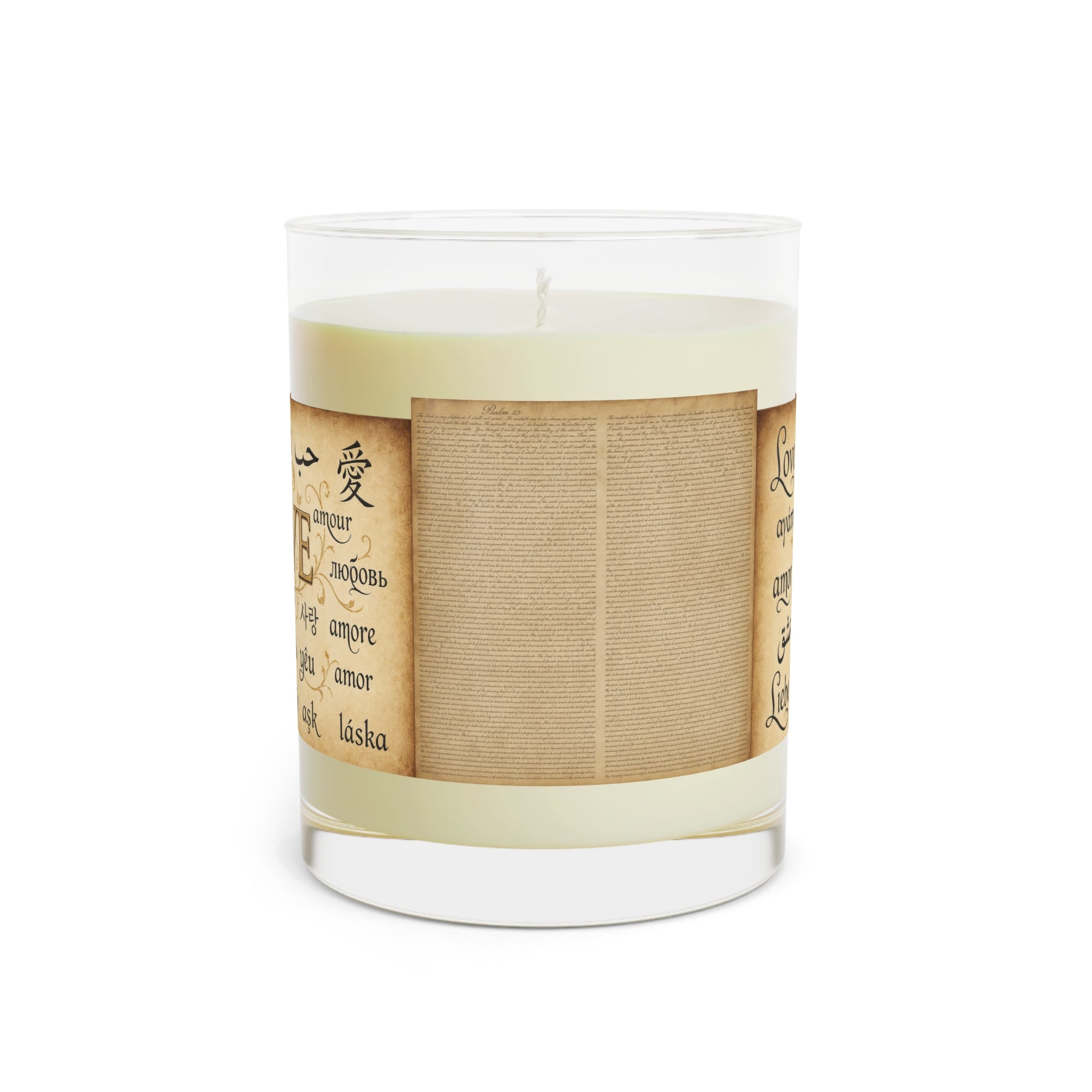 Scented Candle - Full Glass, 11oz