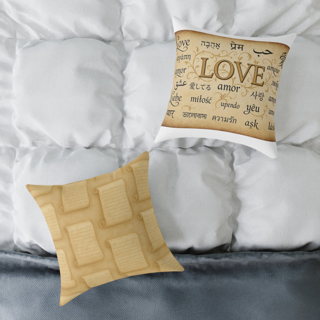 Square Poly Canvas Pillow