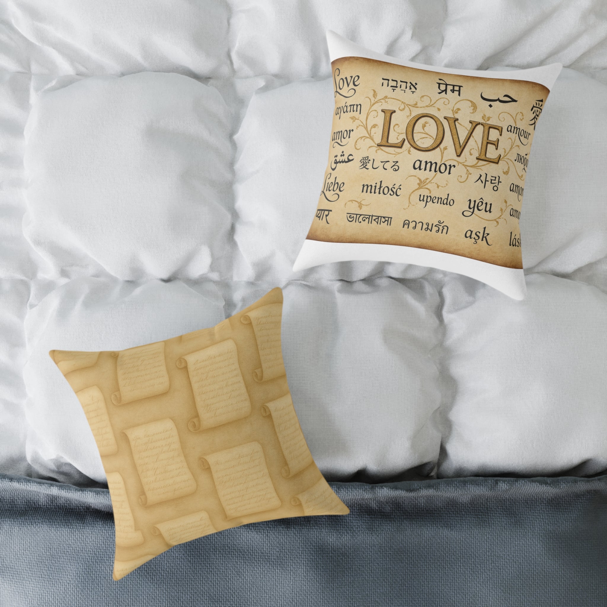 Square Poly Canvas Pillow