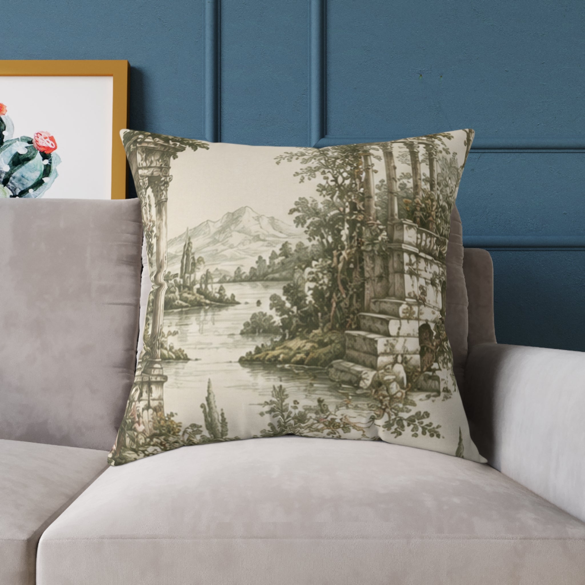 Square Poly Canvas Pillow