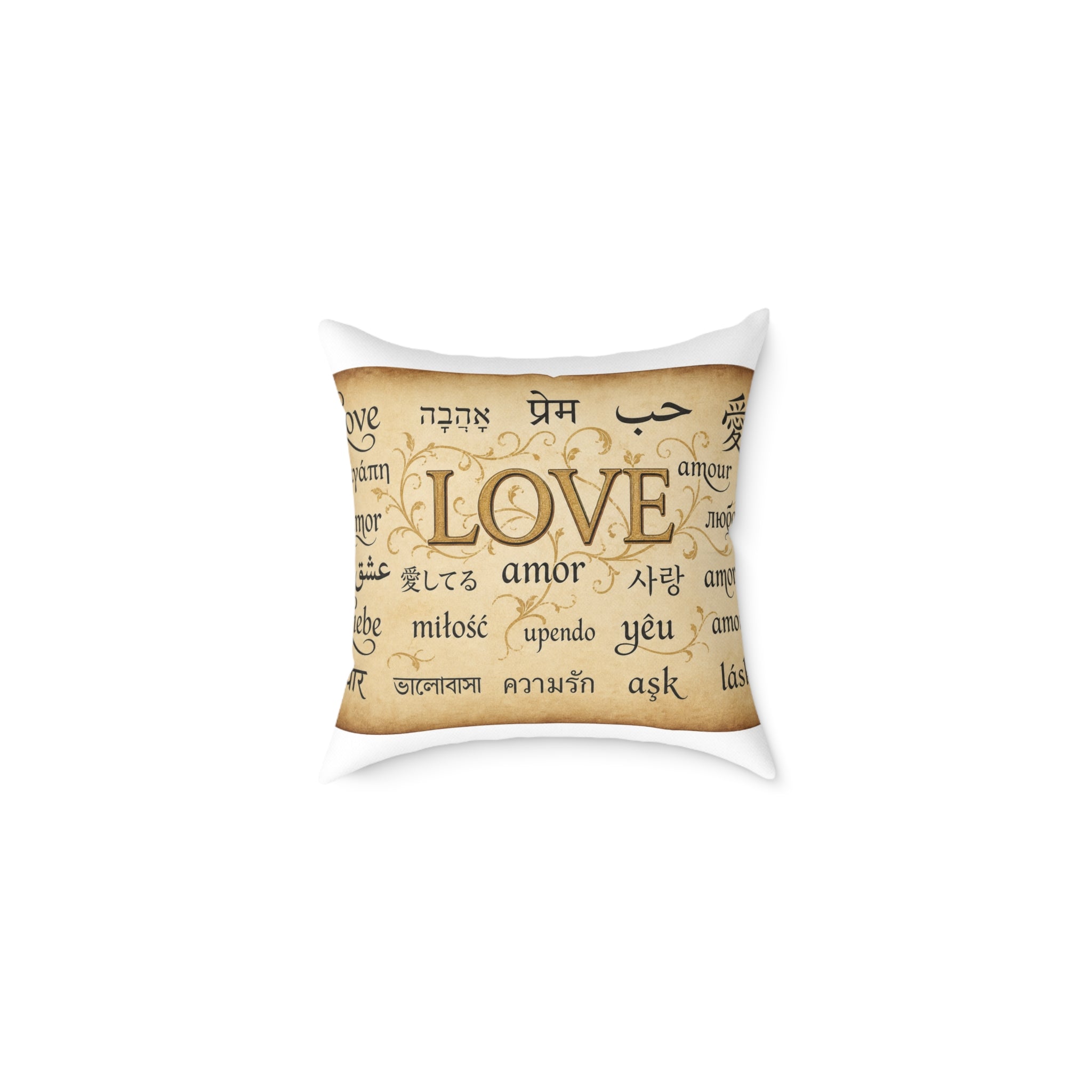 Square Poly Canvas Pillow