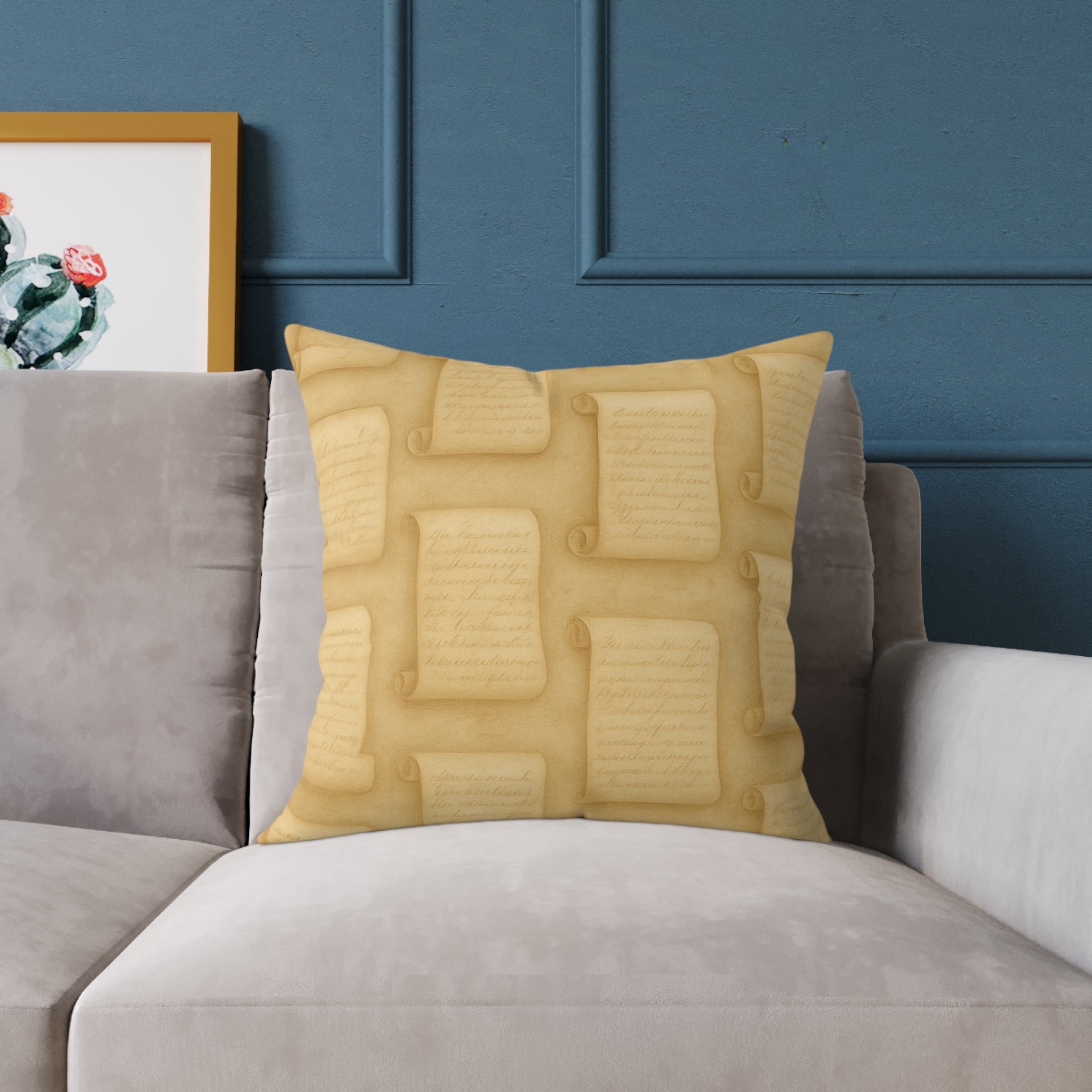 Square Poly Canvas Pillow