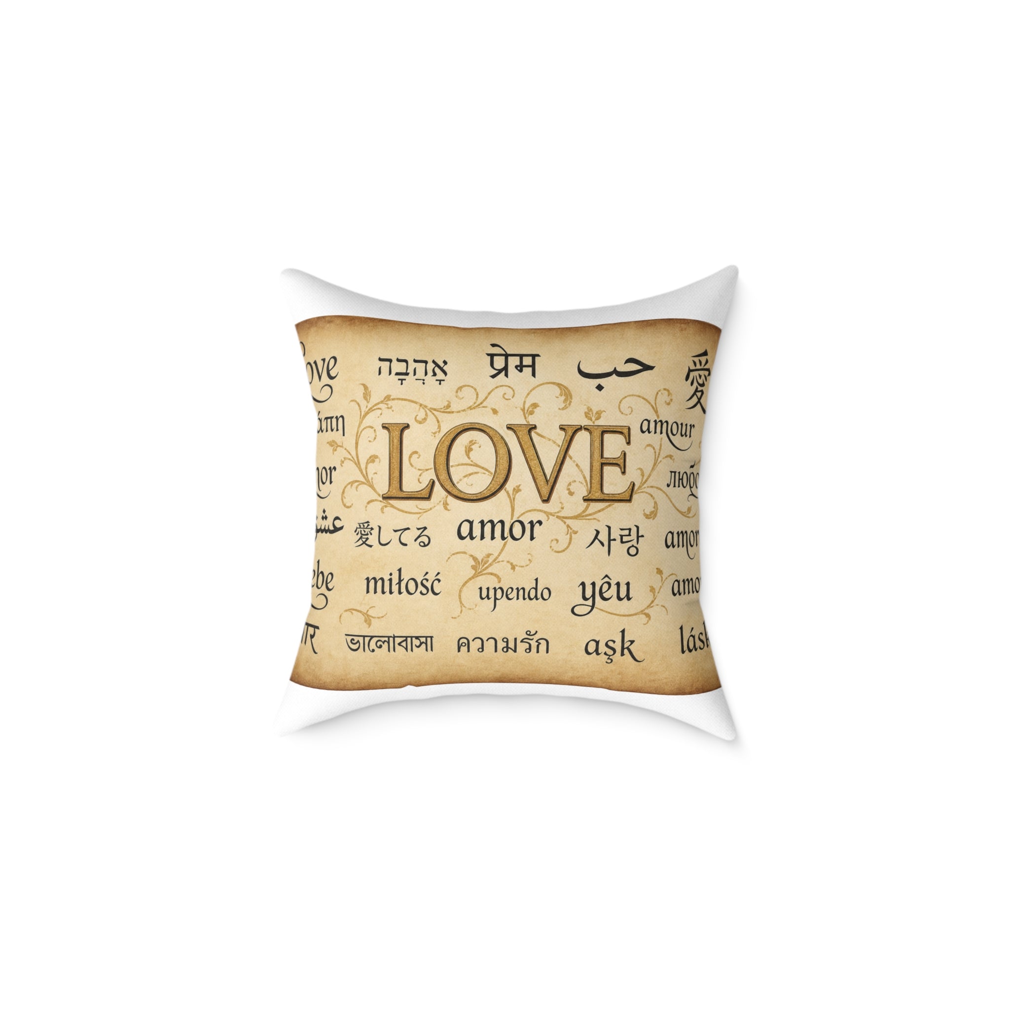 Square Poly Canvas Pillow