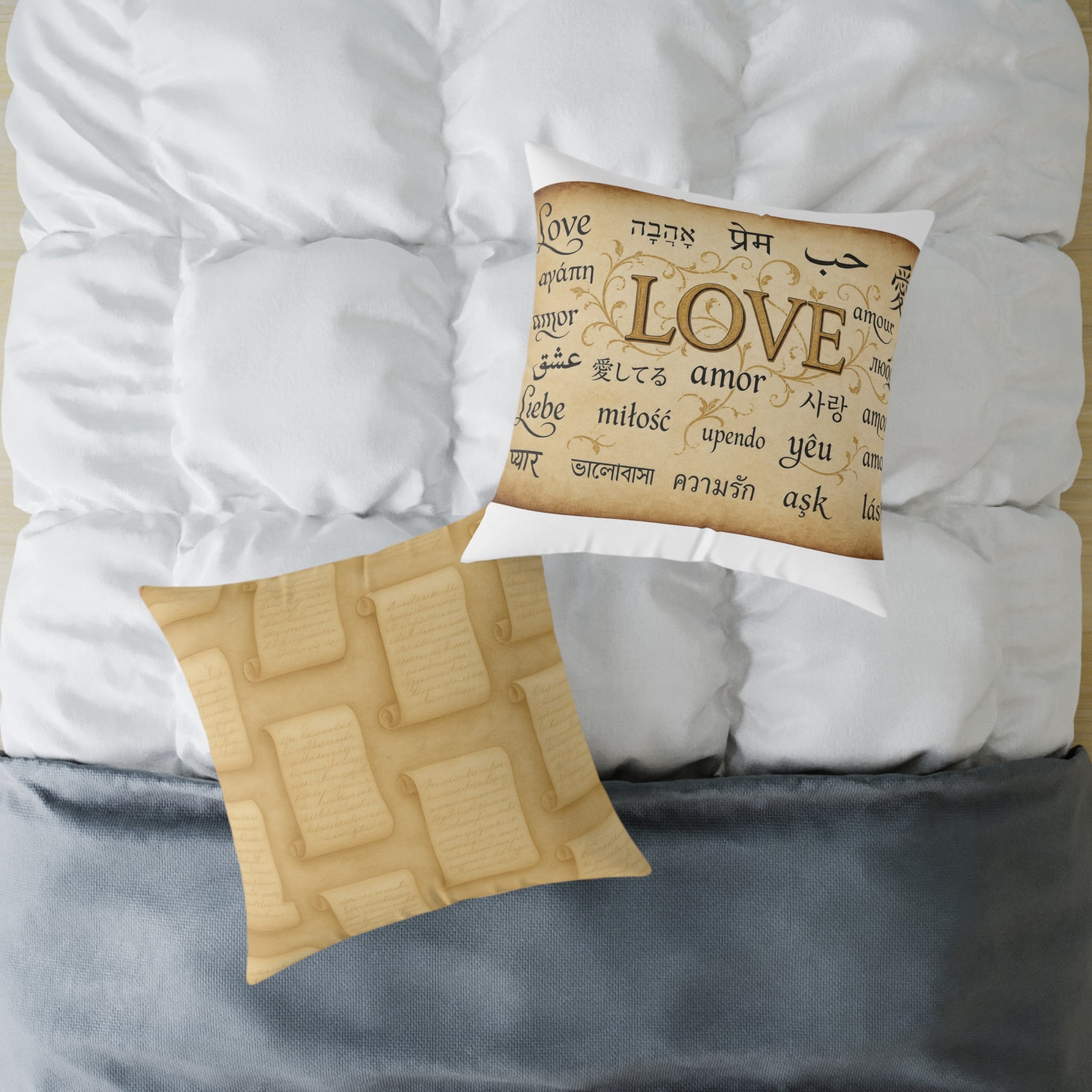 Square Poly Canvas Pillow