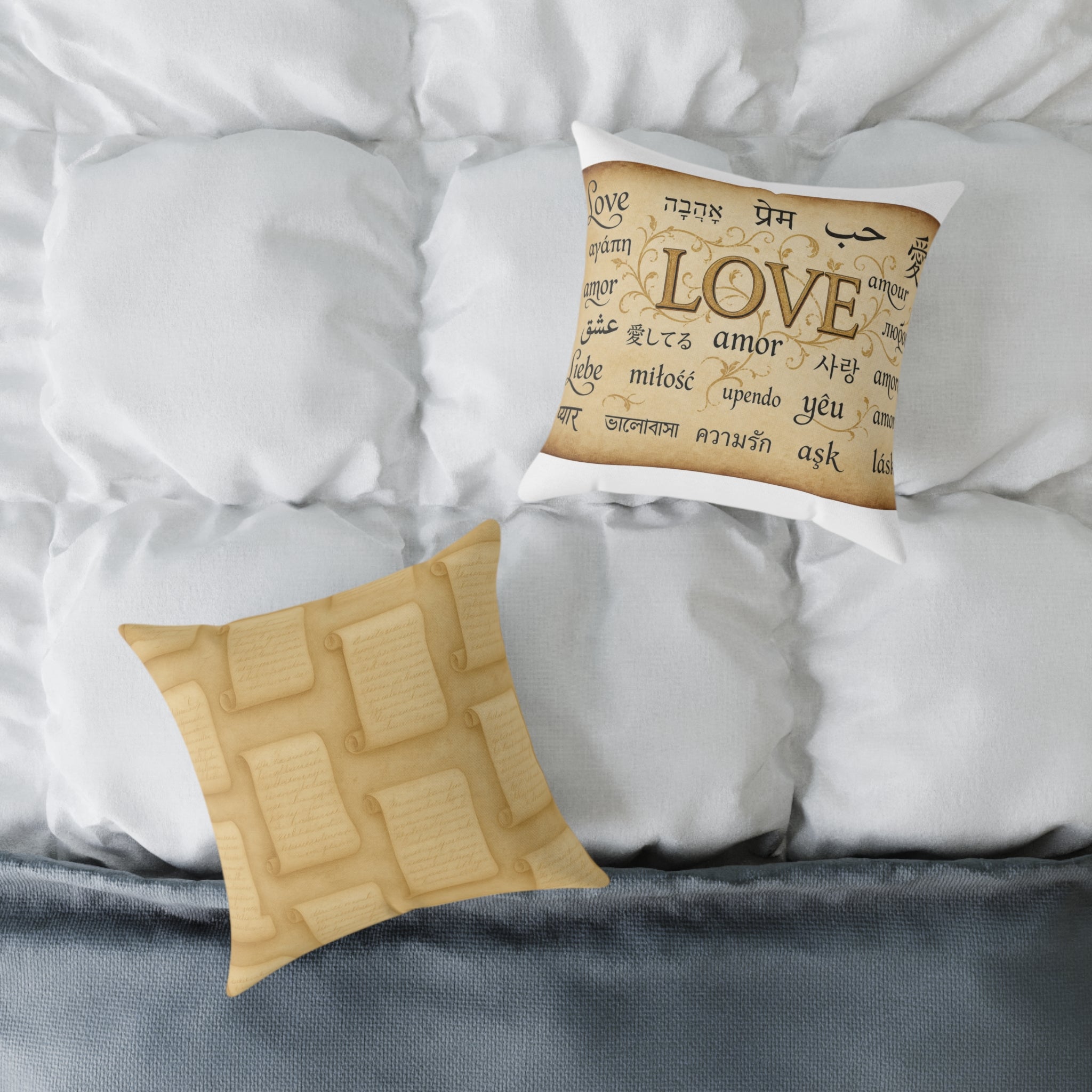 Square Poly Canvas Pillow