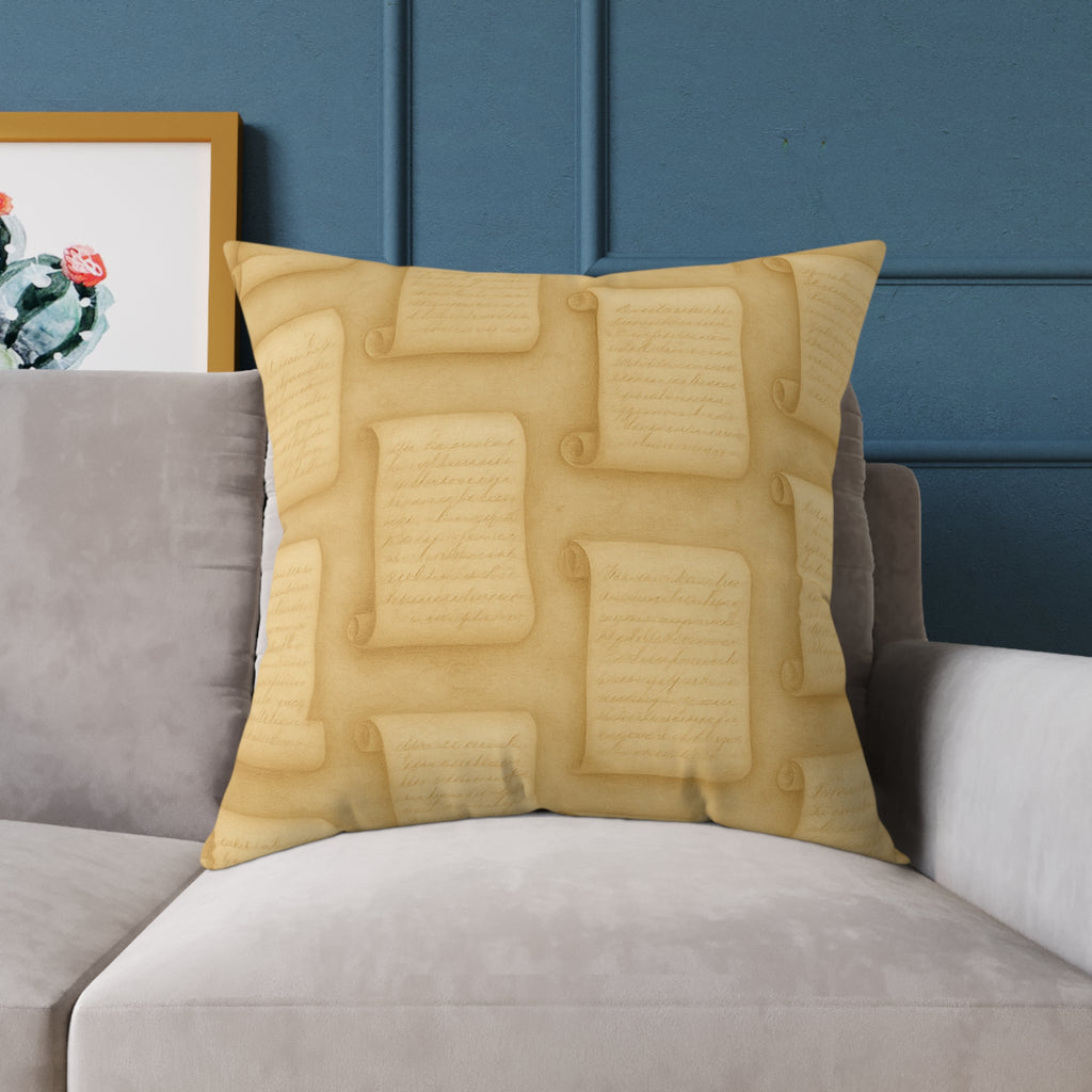 Square Poly Canvas Pillow