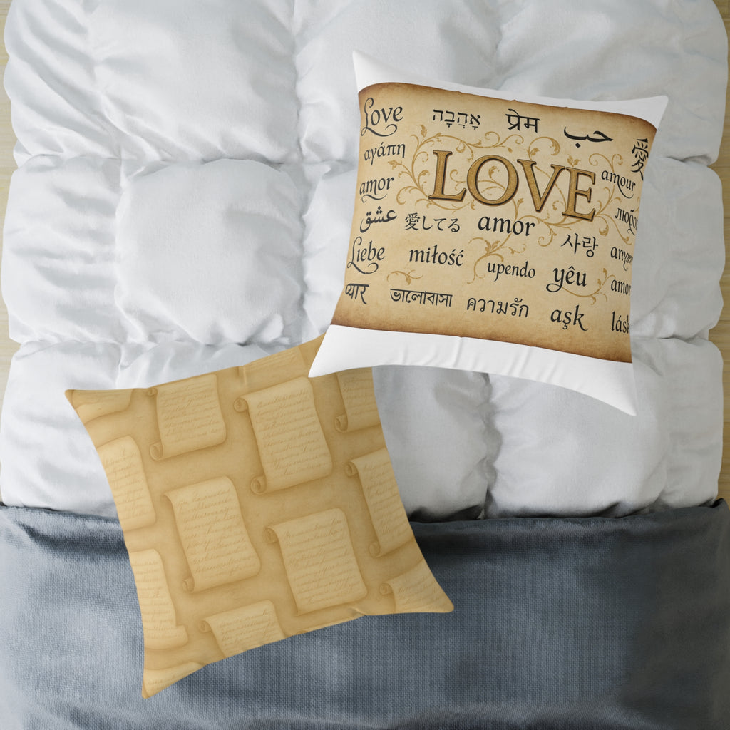 Square Poly Canvas Pillow