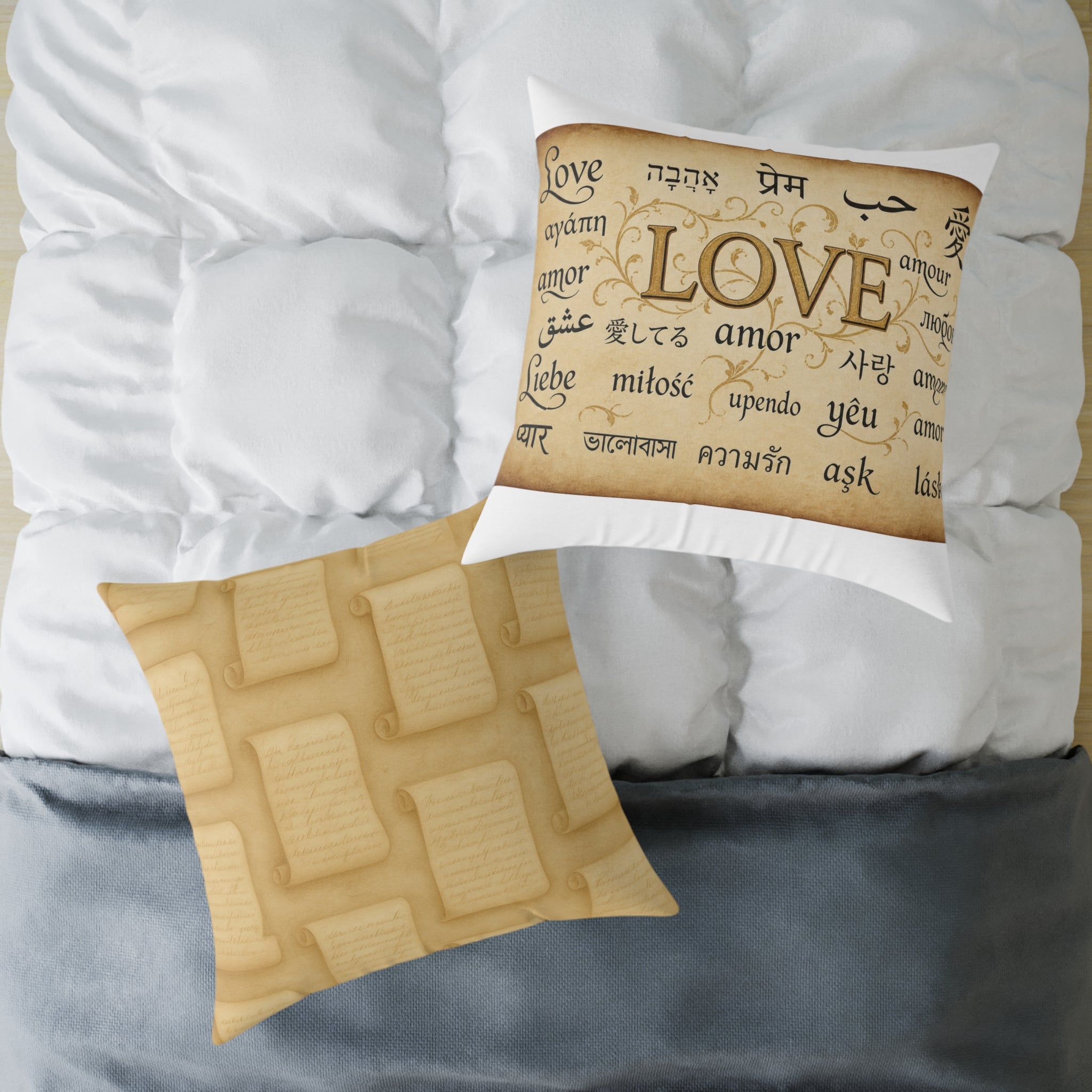 Square Poly Canvas Pillow