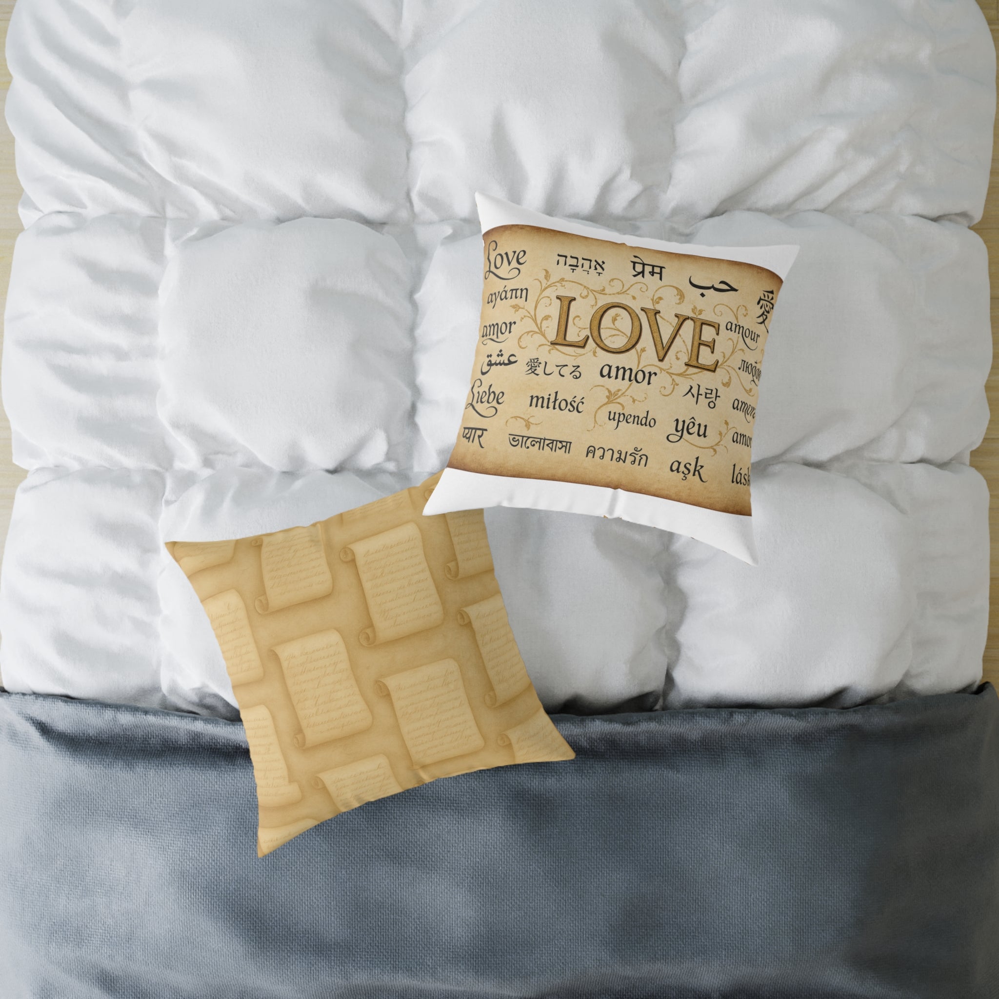 Square Poly Canvas Pillow