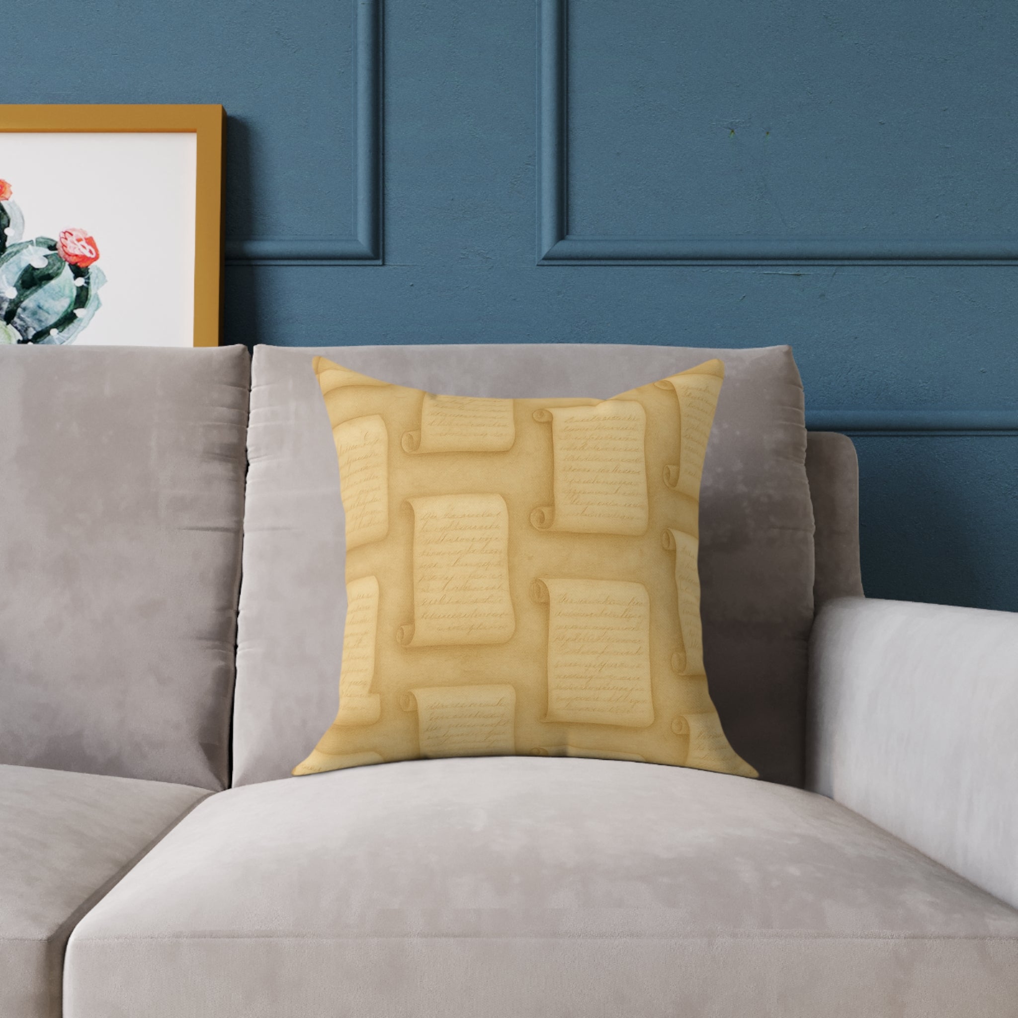 Square Poly Canvas Pillow