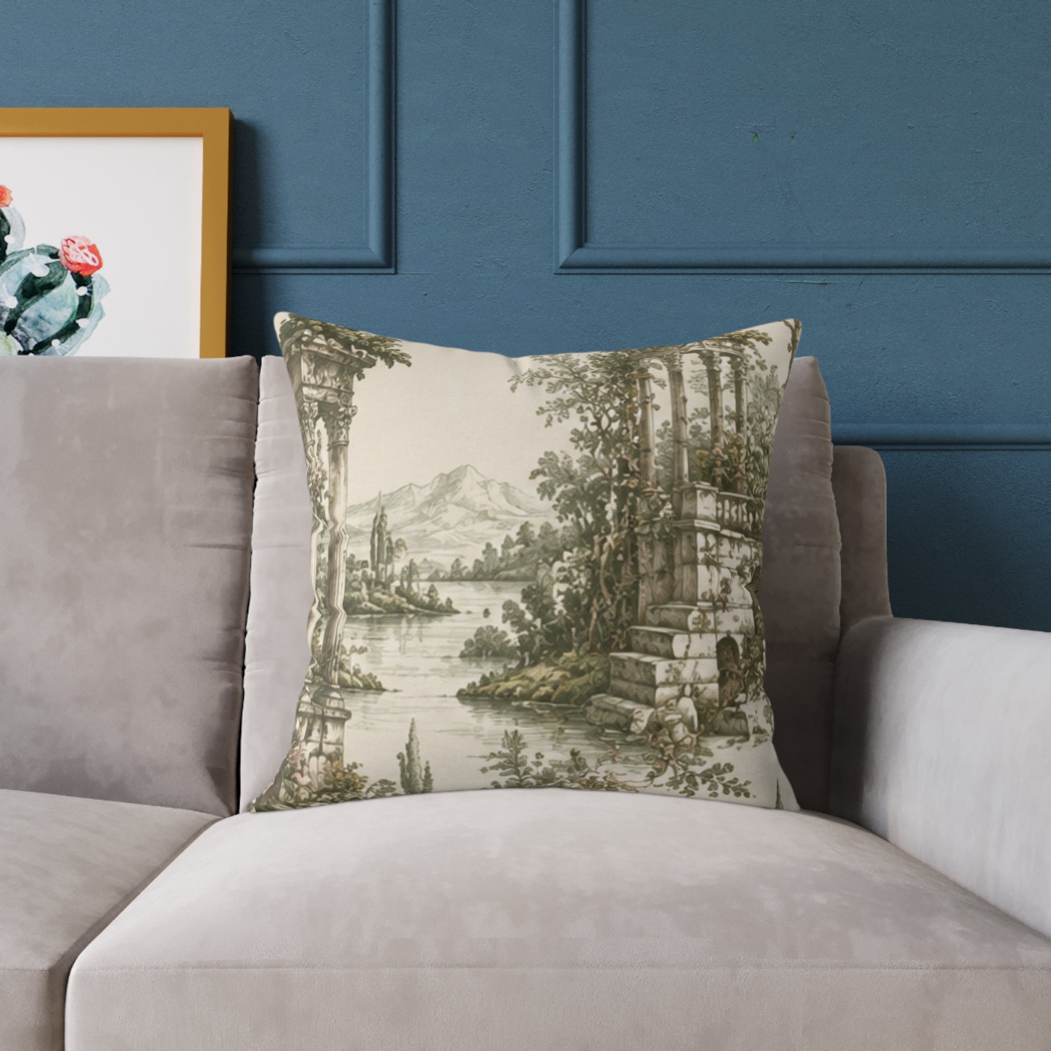 Square Poly Canvas Pillow