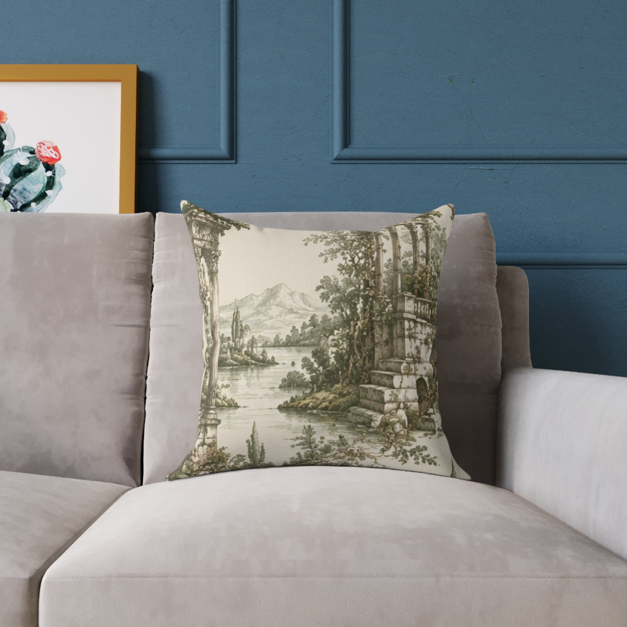 Square Poly Canvas Pillow