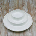 White Divided Dish 10" inch | 25.5 Cm