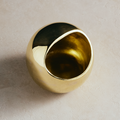 Gold decorative salt chamber on a beige background