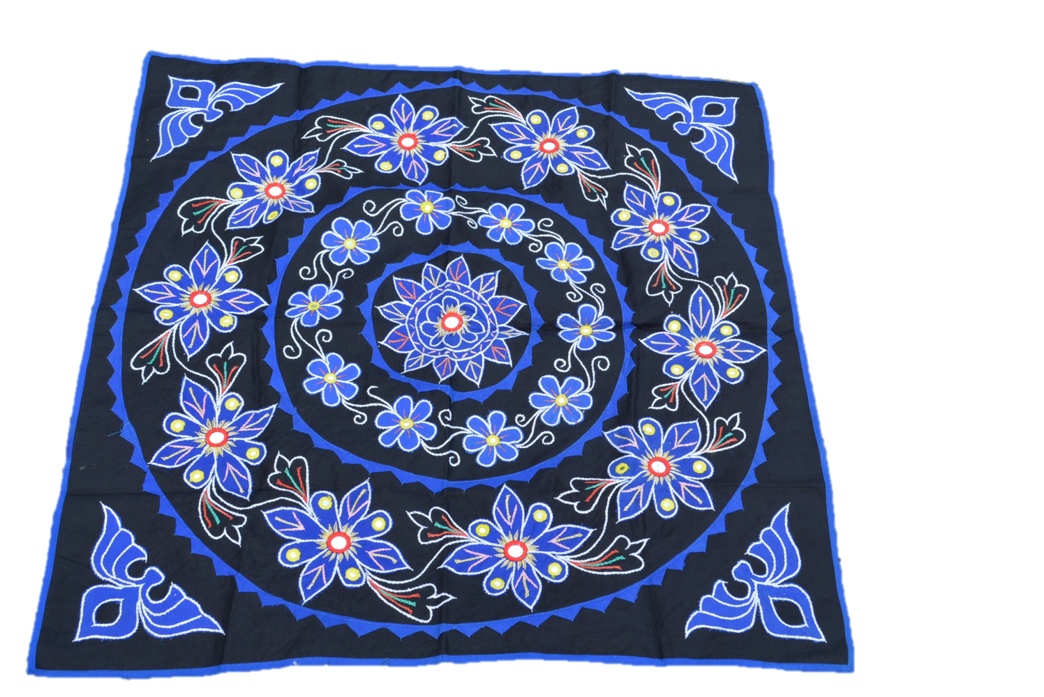 OMSutra Mandala Applique Boho Tapestry for Wall Decor
